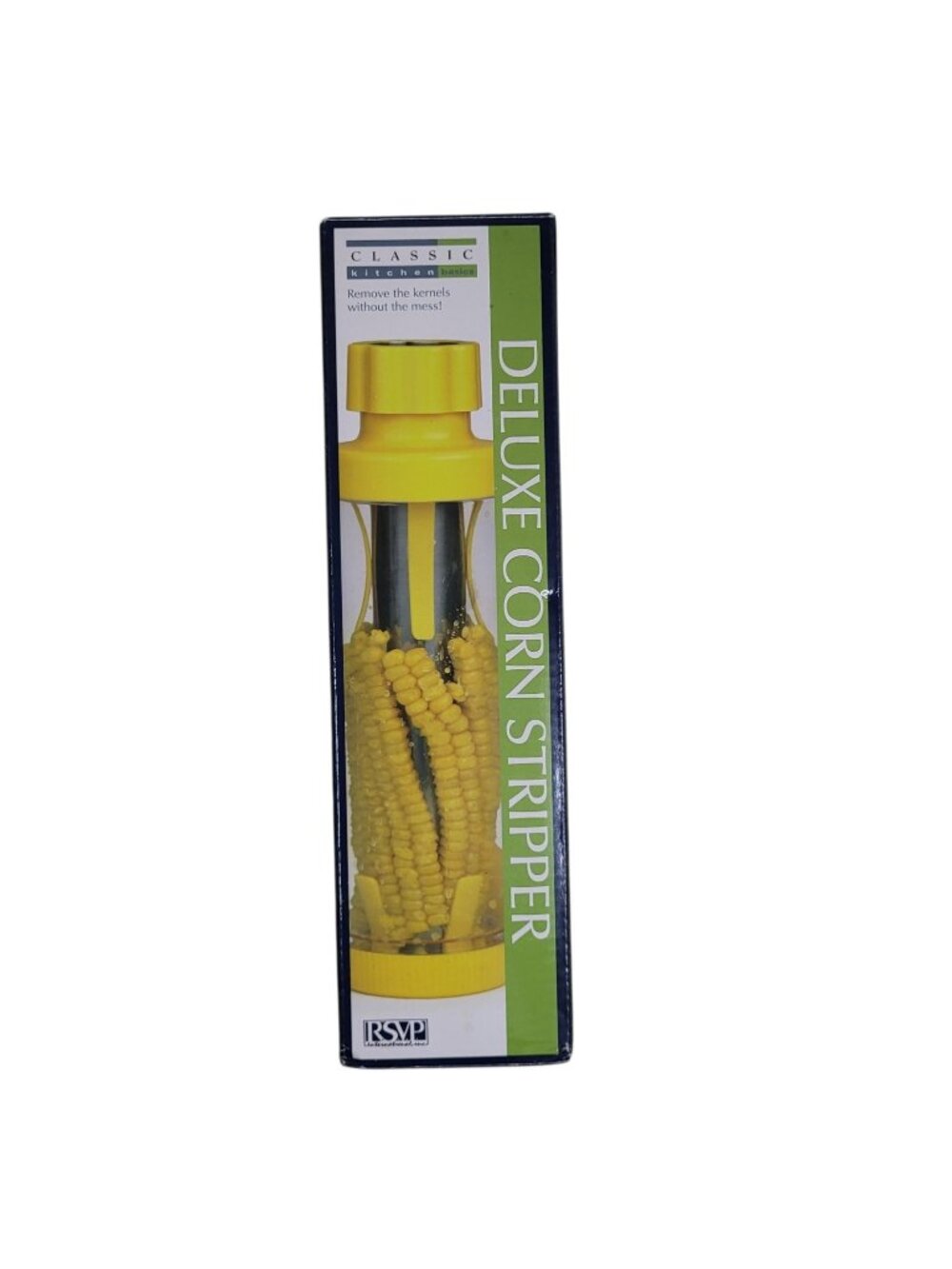 RSVP Deluxe Corn Stripper 3-Piece - Removes Kernels from Cob